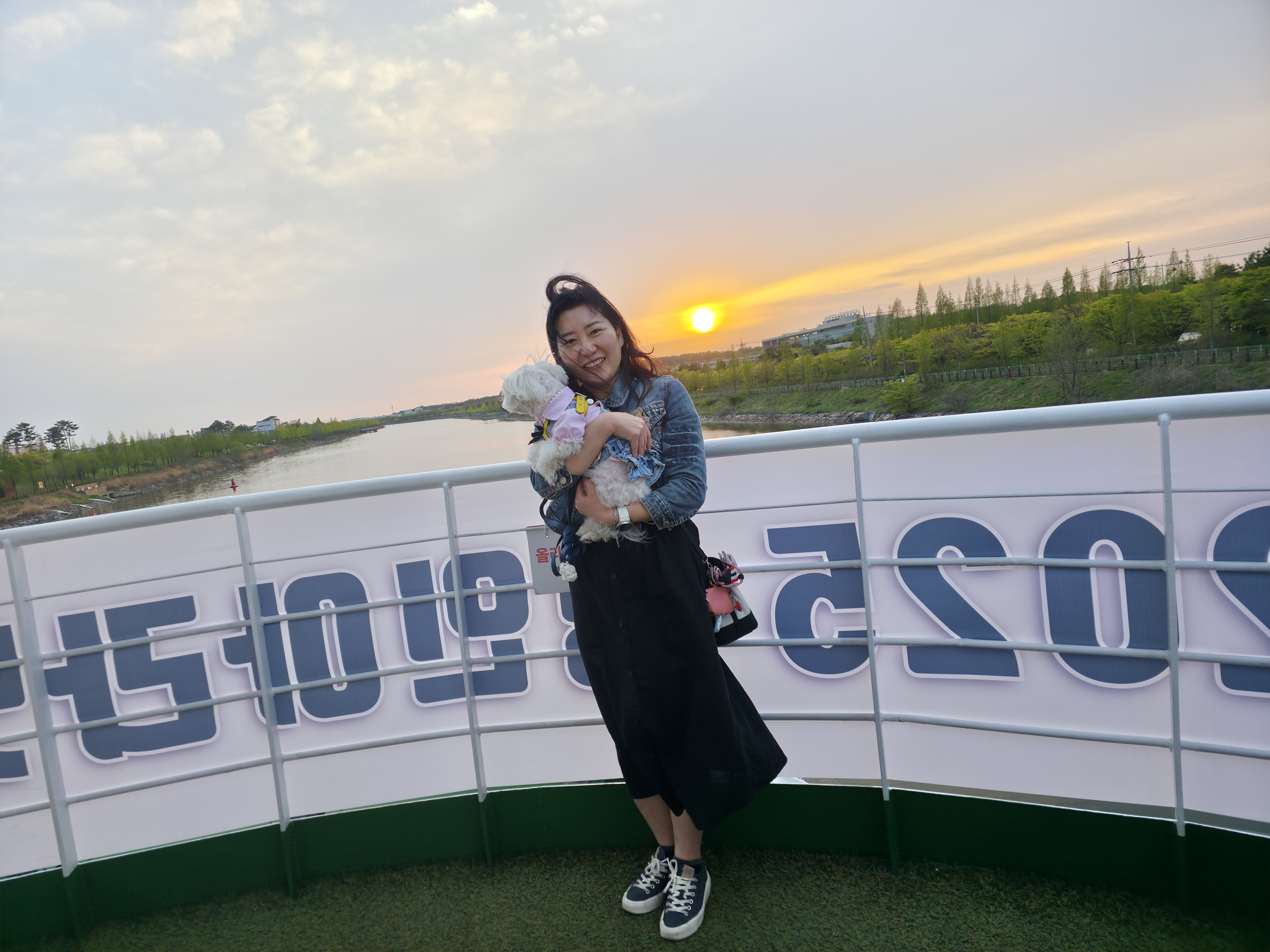 선상 노을 스팟