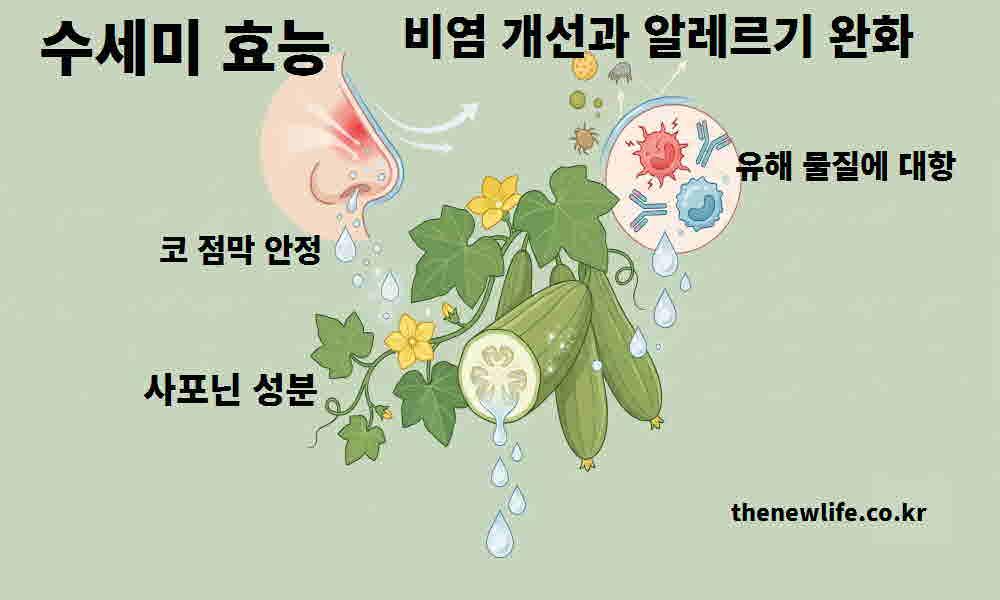 수세미 효능 비염 개선 알레르기 완화