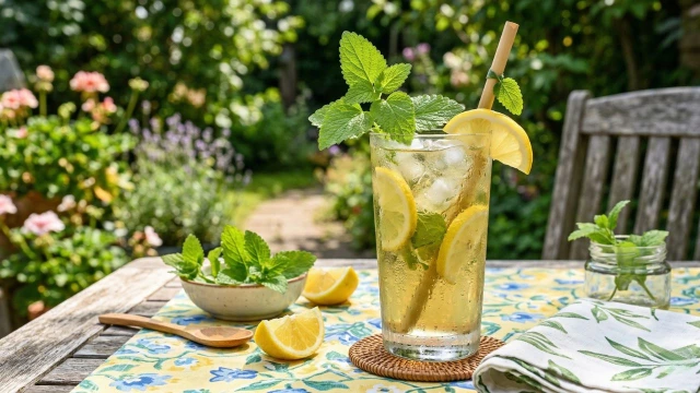 레몬밤 아이스티 만들기 여름 홈카페 레시피