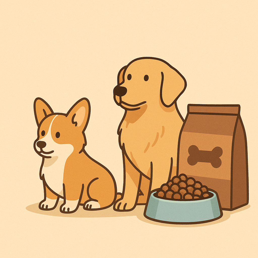 강아지 사료 고르는 법: 연령별·체형별 완벽 가이드