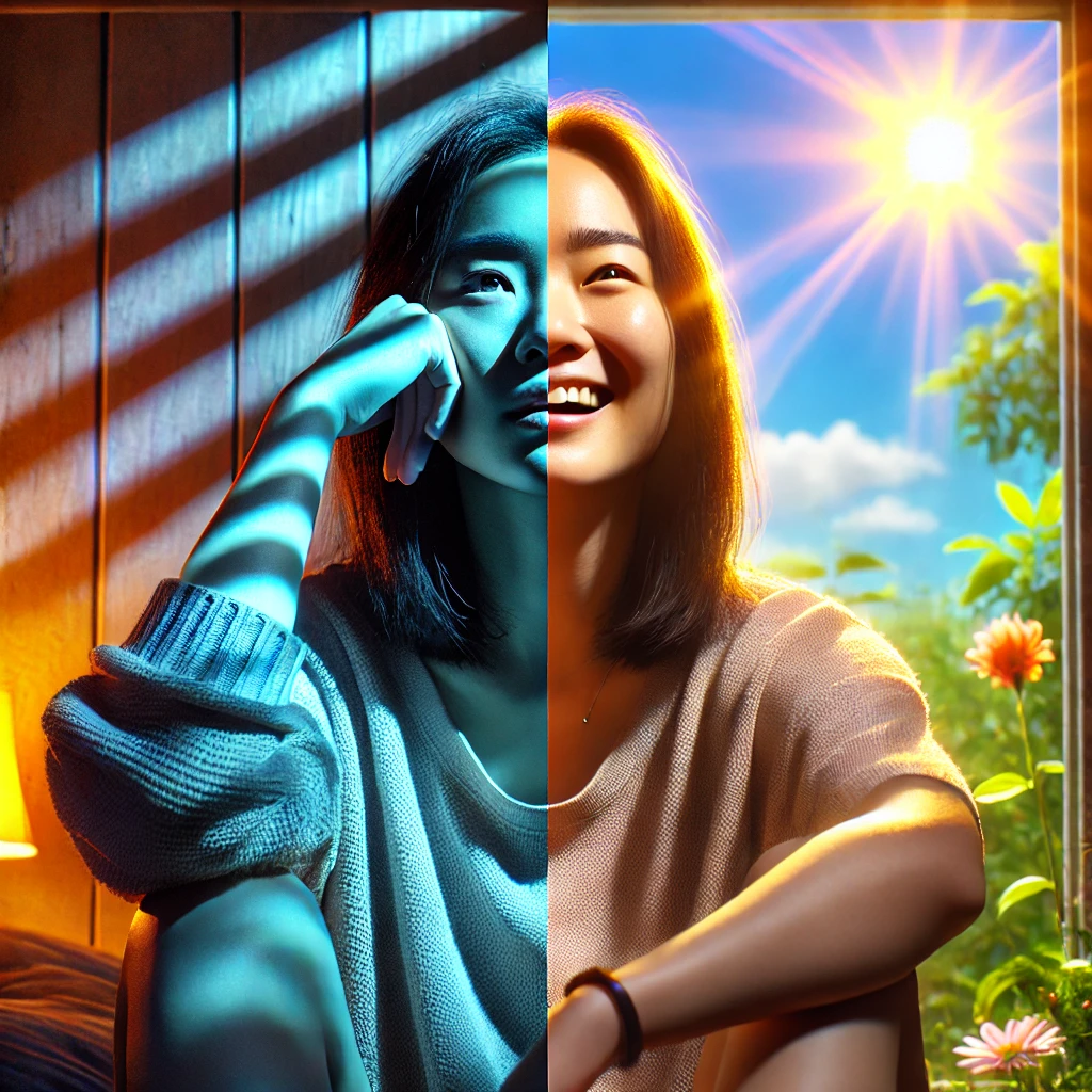 일조량에 따른 기분상태