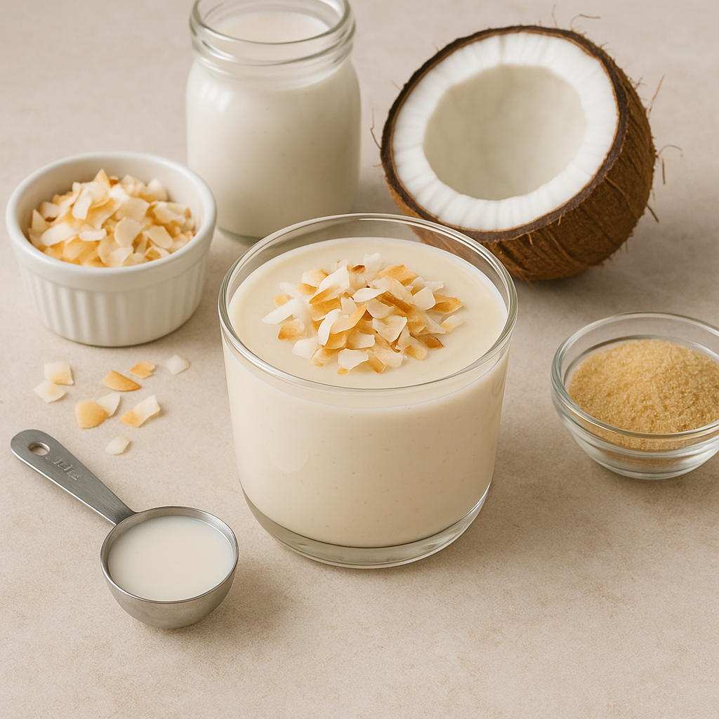 비건 코코넛 푸딩
