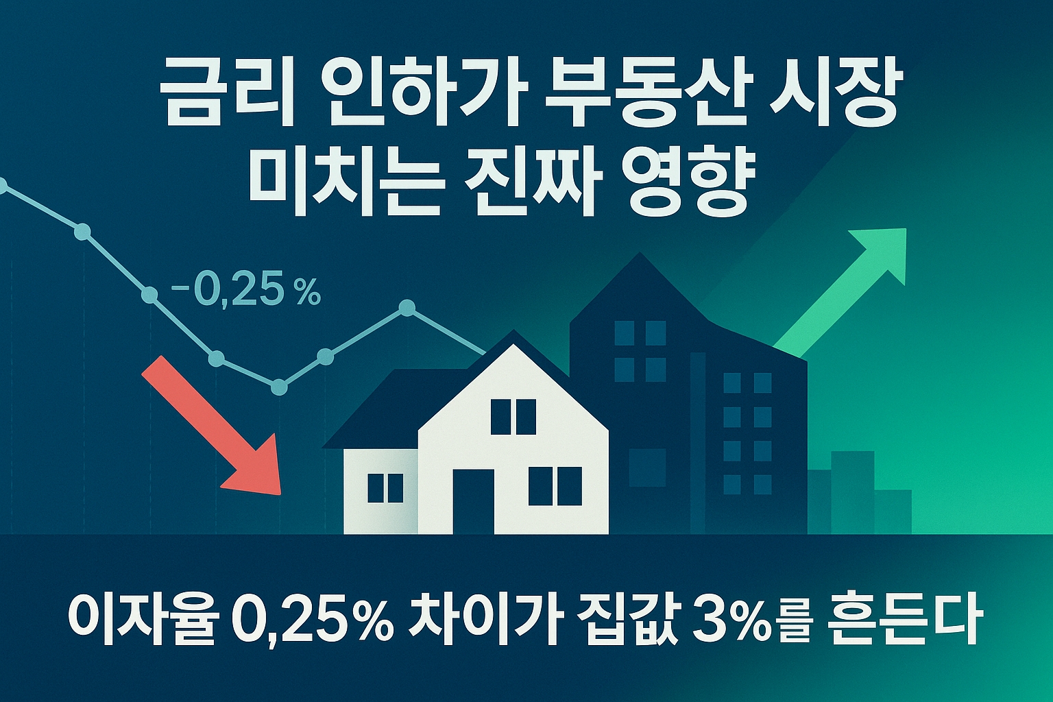 금리 인하가 부동산 시장에 미치는 진짜 영향