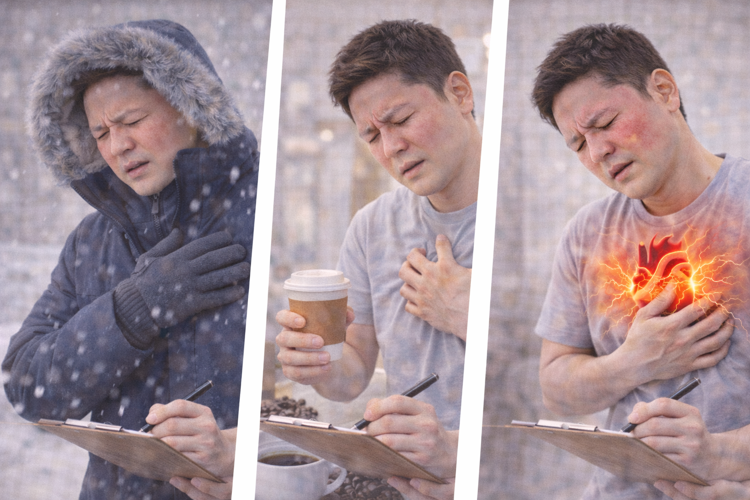 가슴 두근거림 주의보(겨울철 불안, 카페인, 심장질환)관련 사진