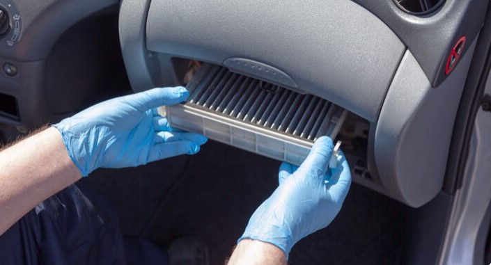 여름 자동차 에어컨 필터, 깨진 백밀러, 스마트키베터리 셀프교체 정비