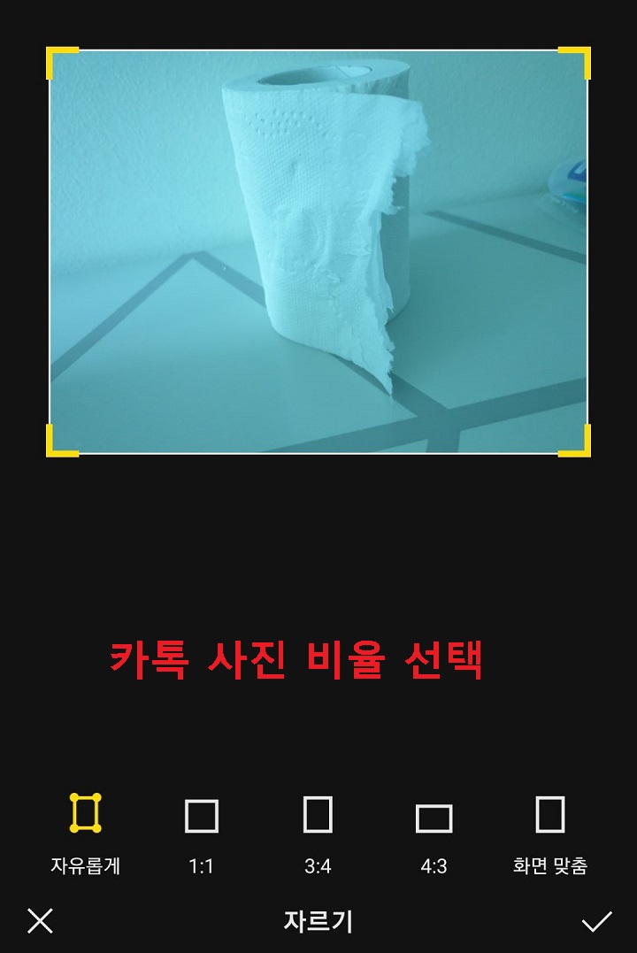 비율 선택 툴 생김