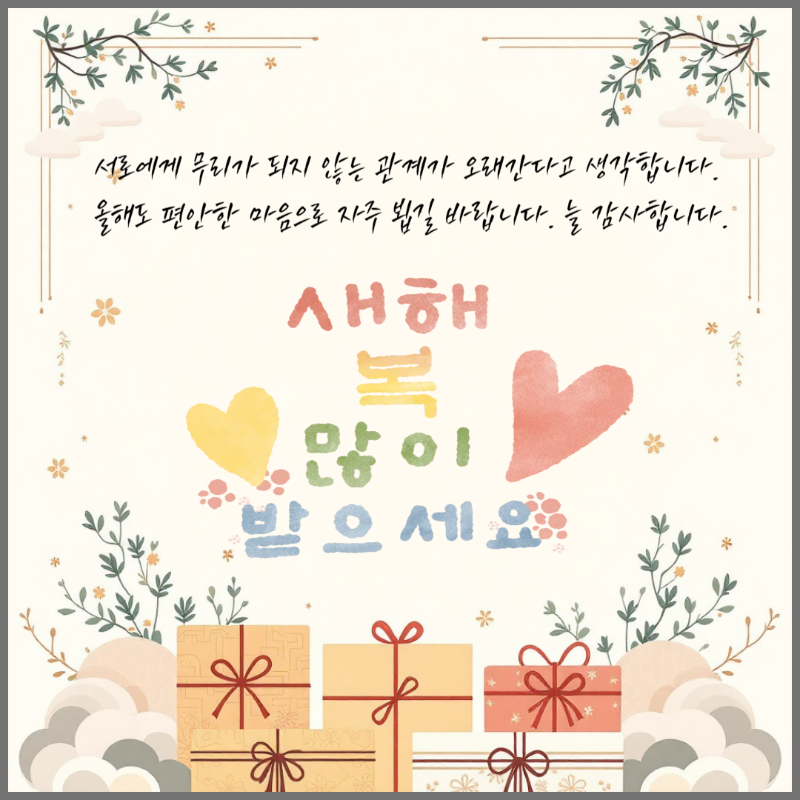 2026 새해 인사말 이미지