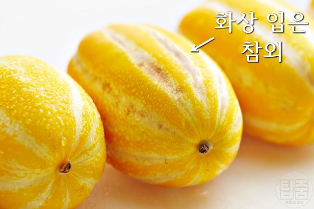 참외 맛있는거 고르기, 화상 입은 참외, 팁줌