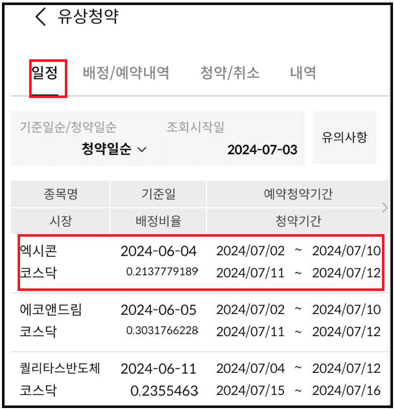 7월 유상청약 종목정리, 신주인수권 매매와 청약방법