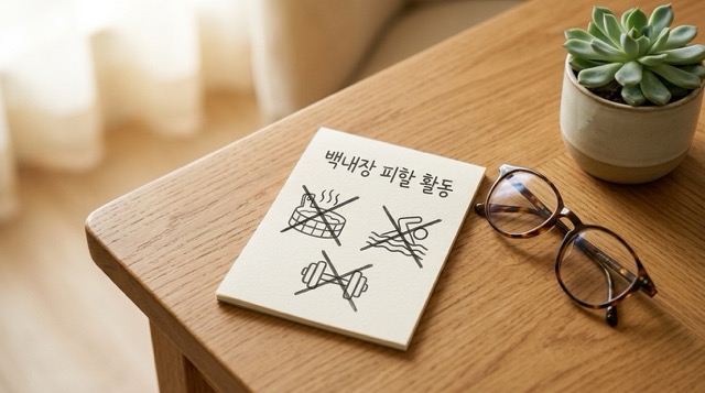 백내장 피할 활동