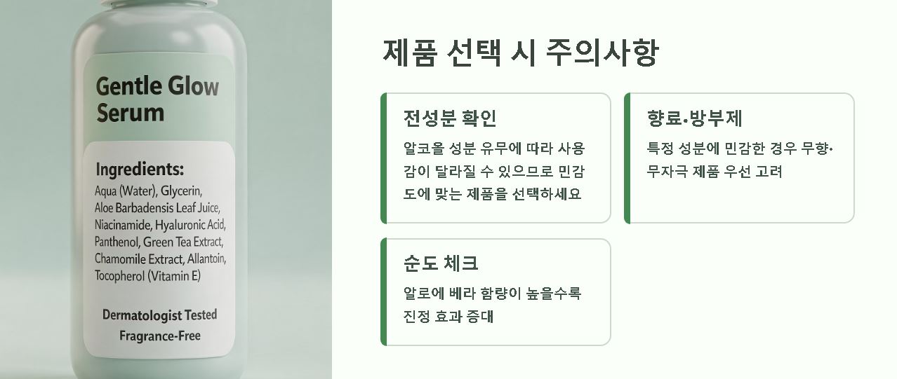 알로에 수딩젤 효능 사용법