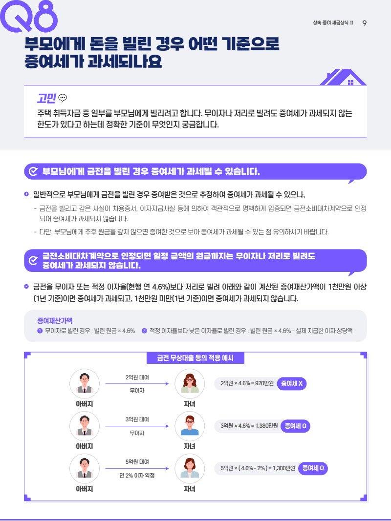 증여세 &amp;#44;증여재산공제 계산하기