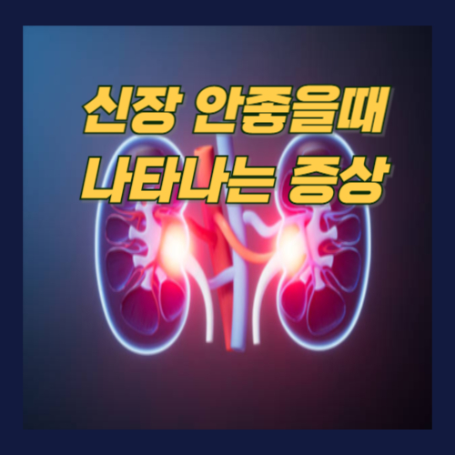 신장이 안좋으면 나타나는 증상