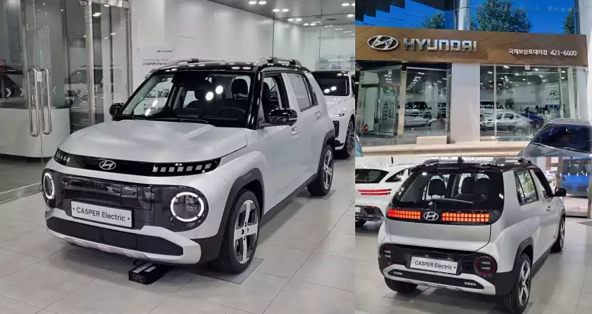 현대자동차 국채보상로대리점에 전시된 캐스퍼 일렉트릭입니다.