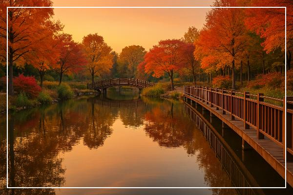 서울숲 물빛정원 AI 가상 이미지