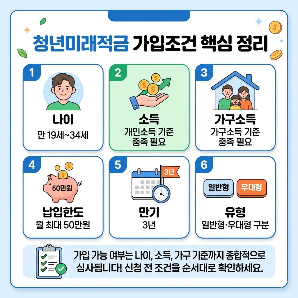 청년미래적금 조건 정리
