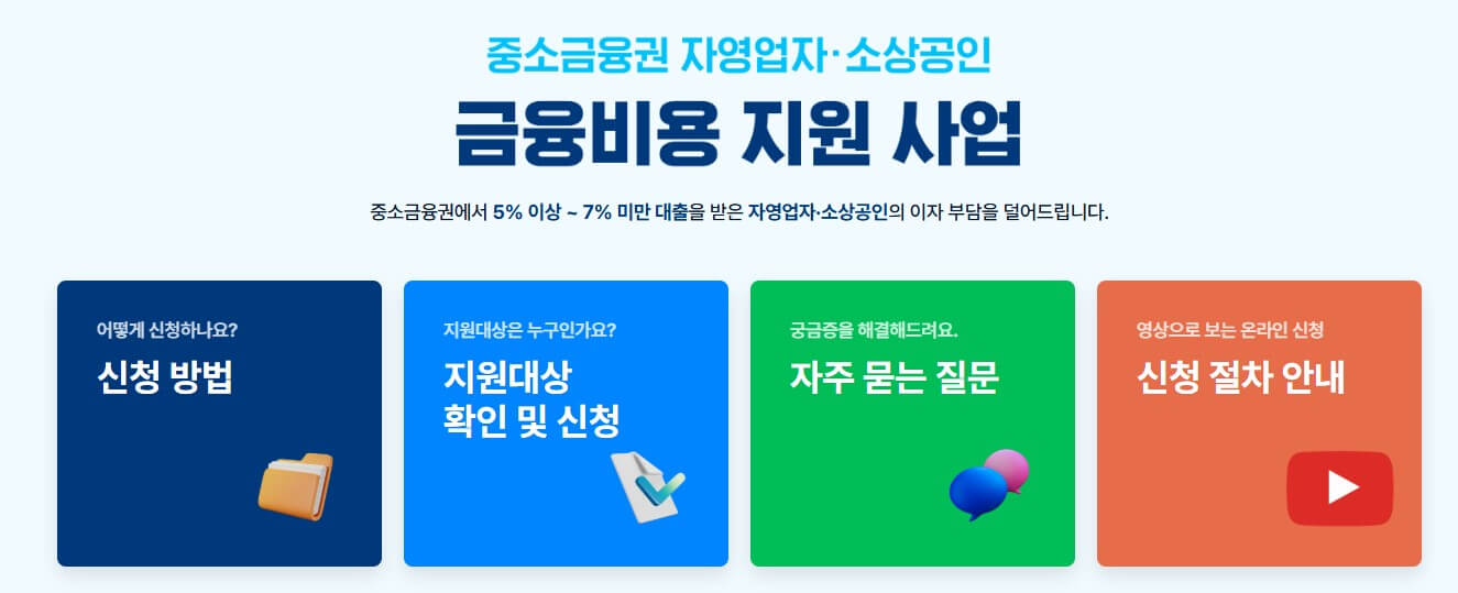 소상공인 2금융권 대출이자 31일까지 환급신청, 최대 150만원 지원