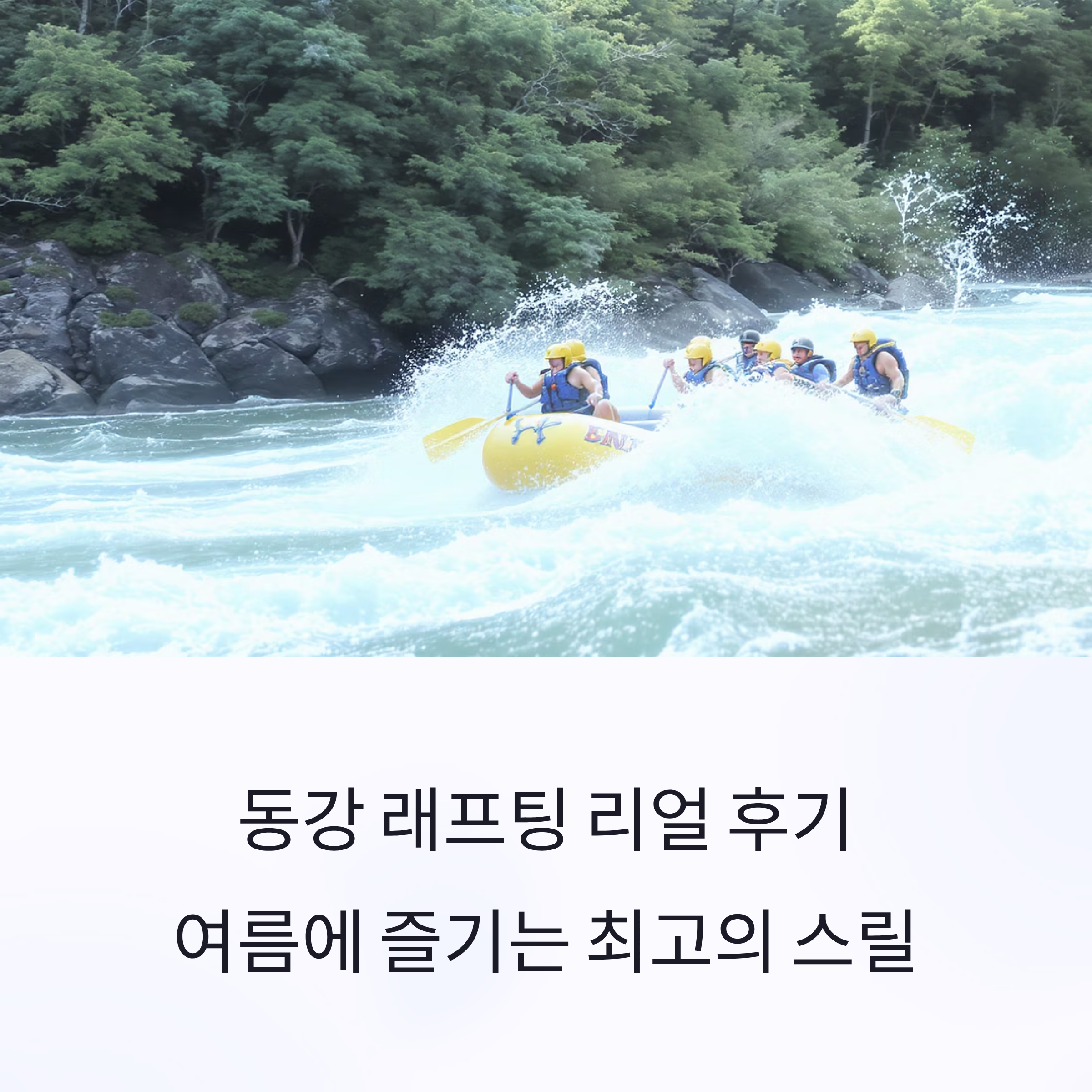 동강 래프팅 리얼 후기