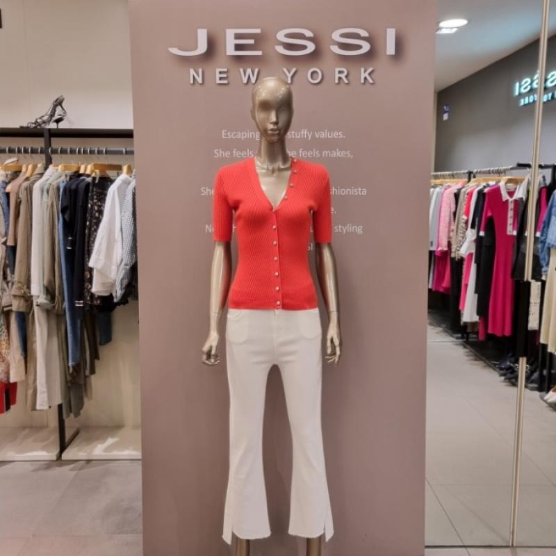 제시뉴욕NC13사선골지오렌지가디건jb4kg3050