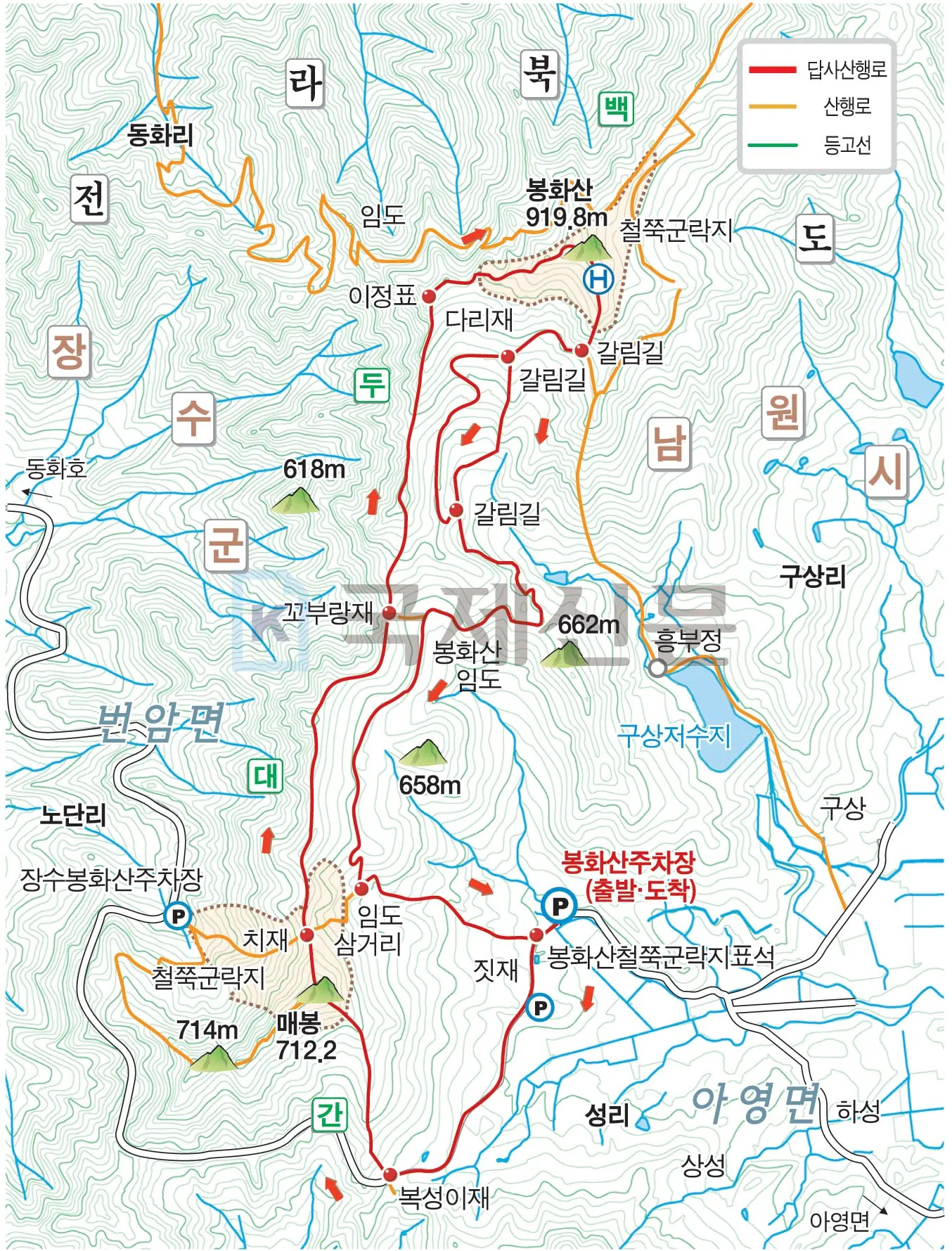 남원 봉화산 철쭉 산행 주차장 등산코스_3