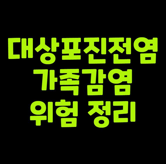 대상포진 전염성 가족 감염 위험 정리