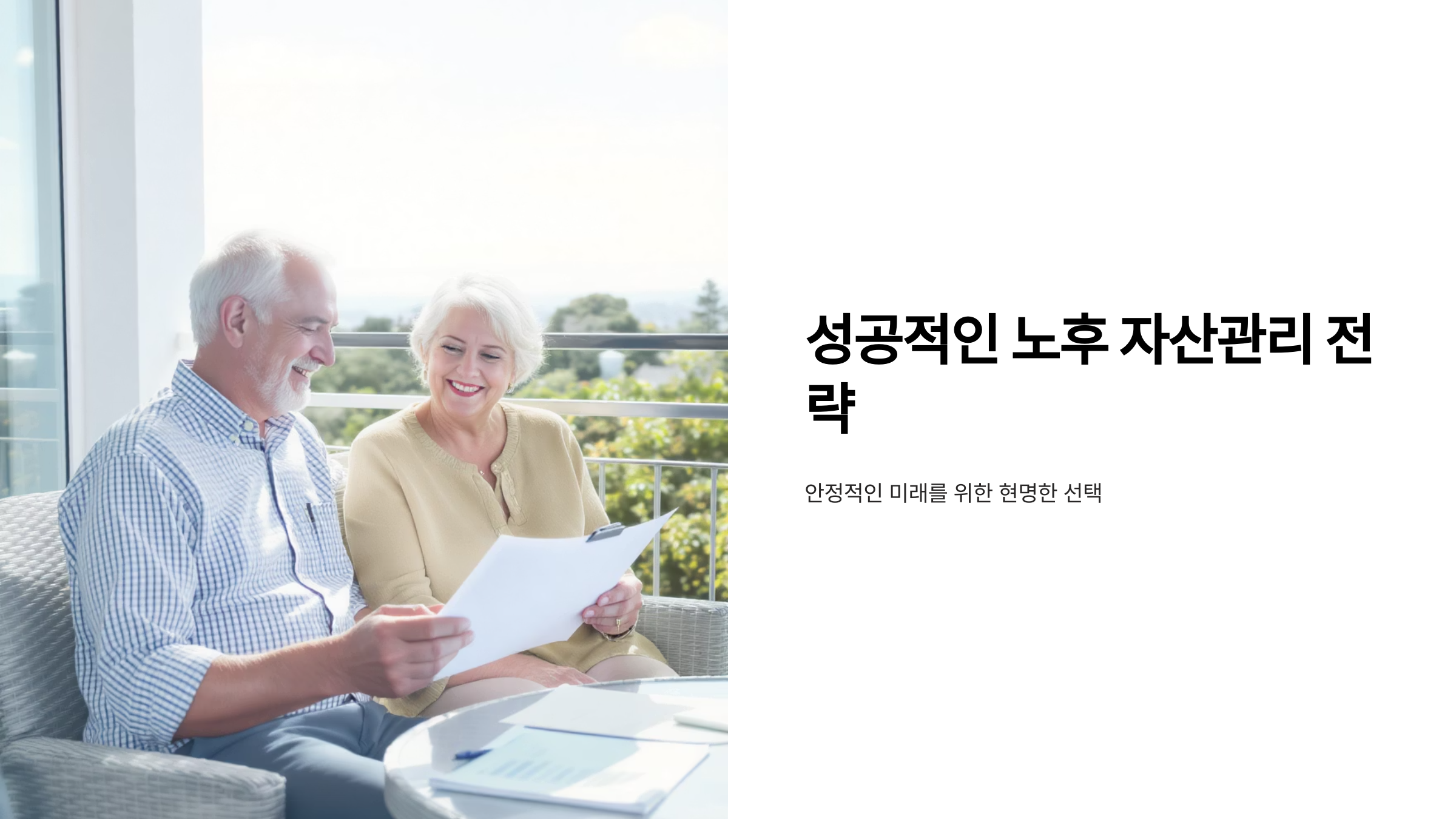 노후 대비 자산관리 황금법칙