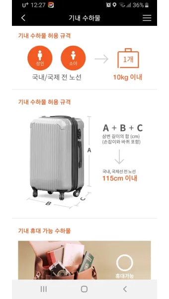 비행기 기내 수하물 반입 가능 금지 물품 최신 규정_14