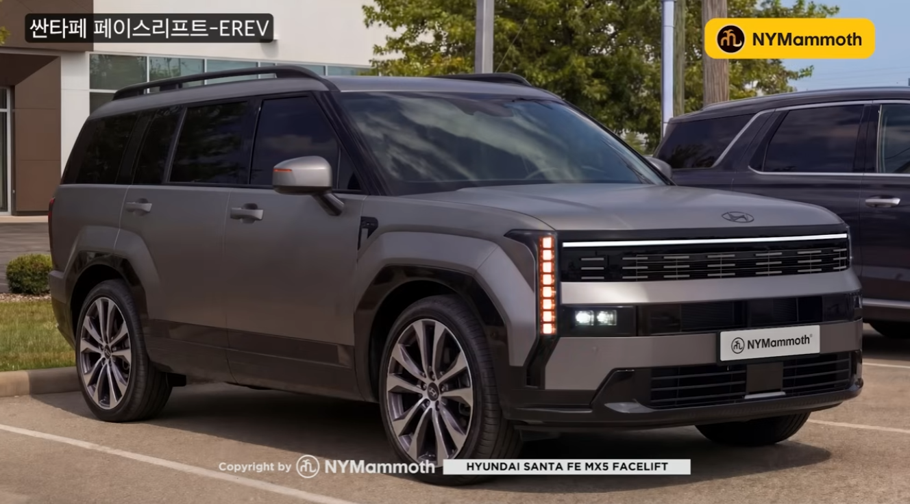현대자동차 싼타페 페이스리프트 예상도 (출처 : 뉴욕맘모스)