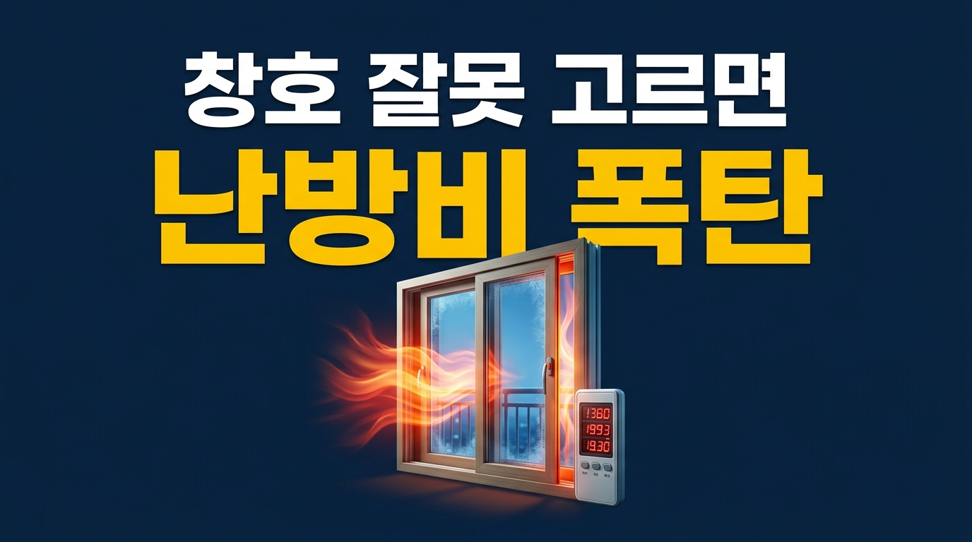 창호 잘못 고르면 난방비 폭탄