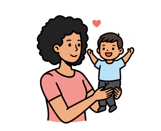 아이 돌봄 이미지