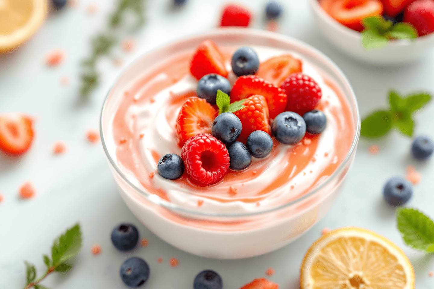 그릭요거트 사진입니다.