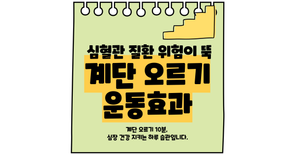 계단오르기 운동효과