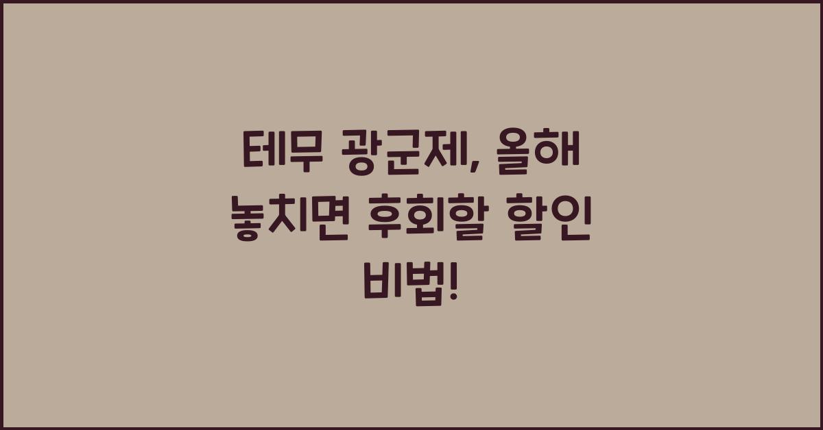 테무 광군제