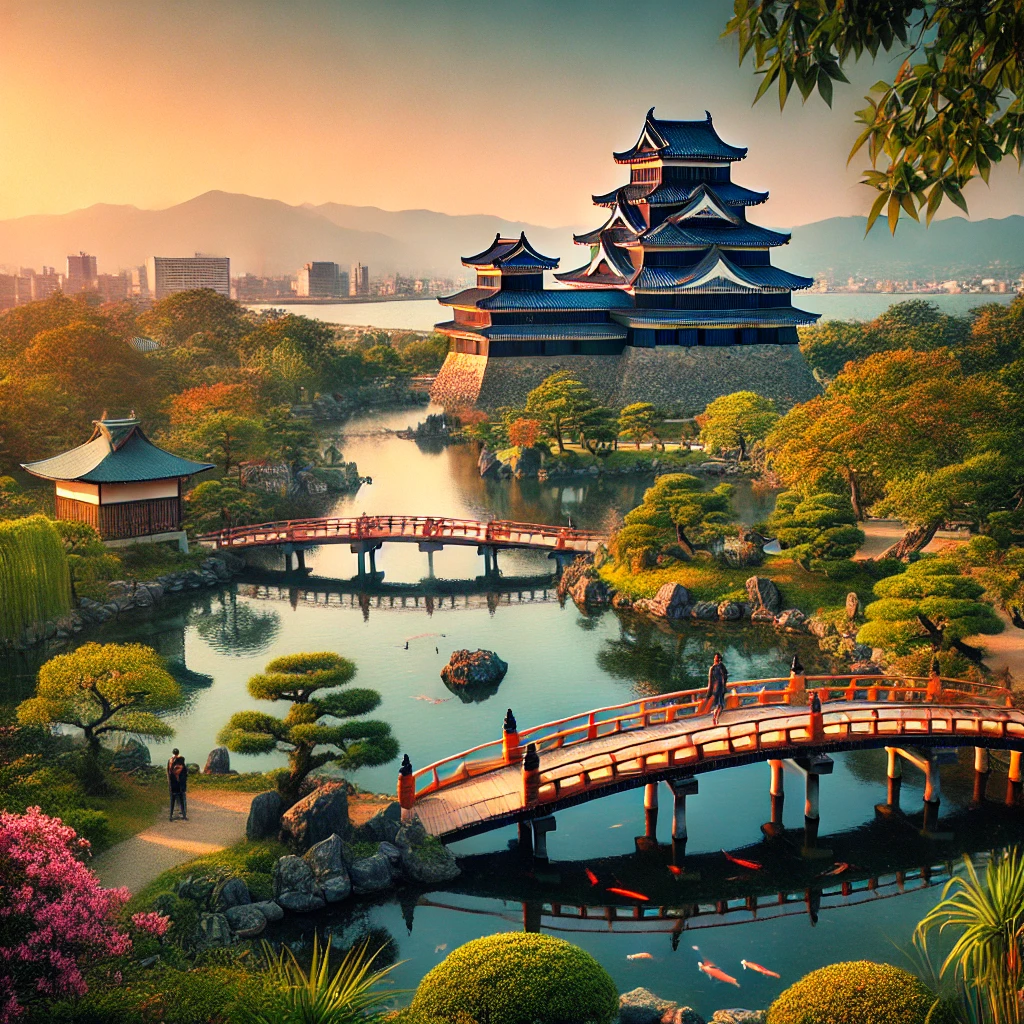 오카야마의 대표적인 포토 스팟 풍경