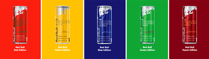 Red Bull product color edition image