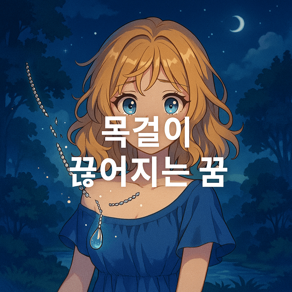 목걸이 끊어지는 꿈 해몽