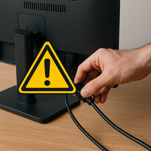 이미지 1. 케이블 문제 이미지