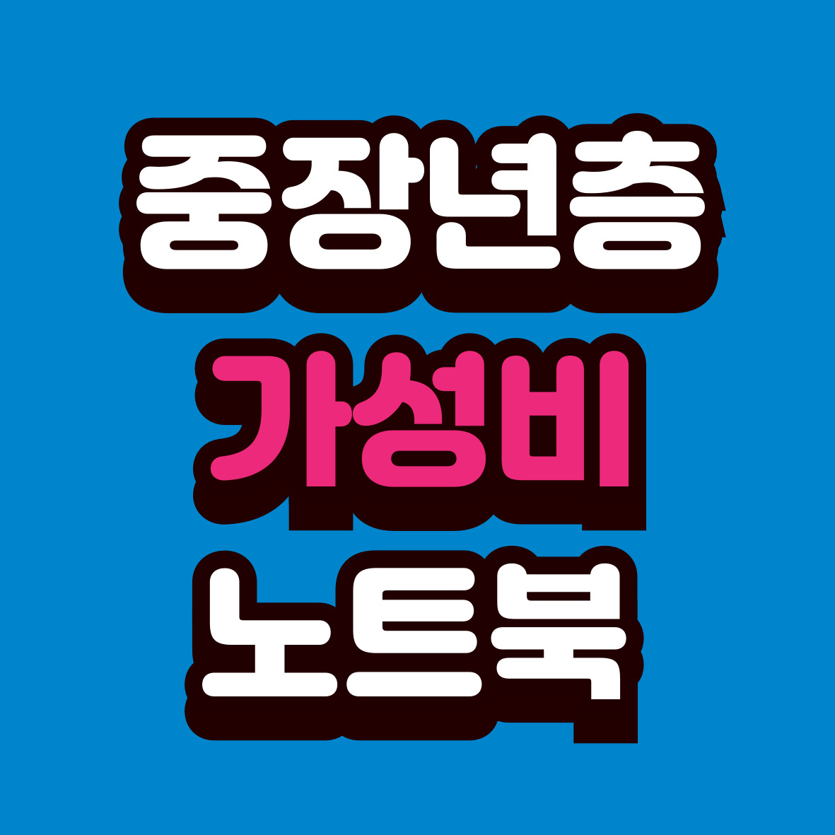 중년층에게 추천하는 가성비 노트북