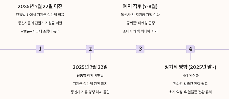 단통법 폐지가 알뜰런에 미치는 영향 섹션 좌표형 정리 이미지