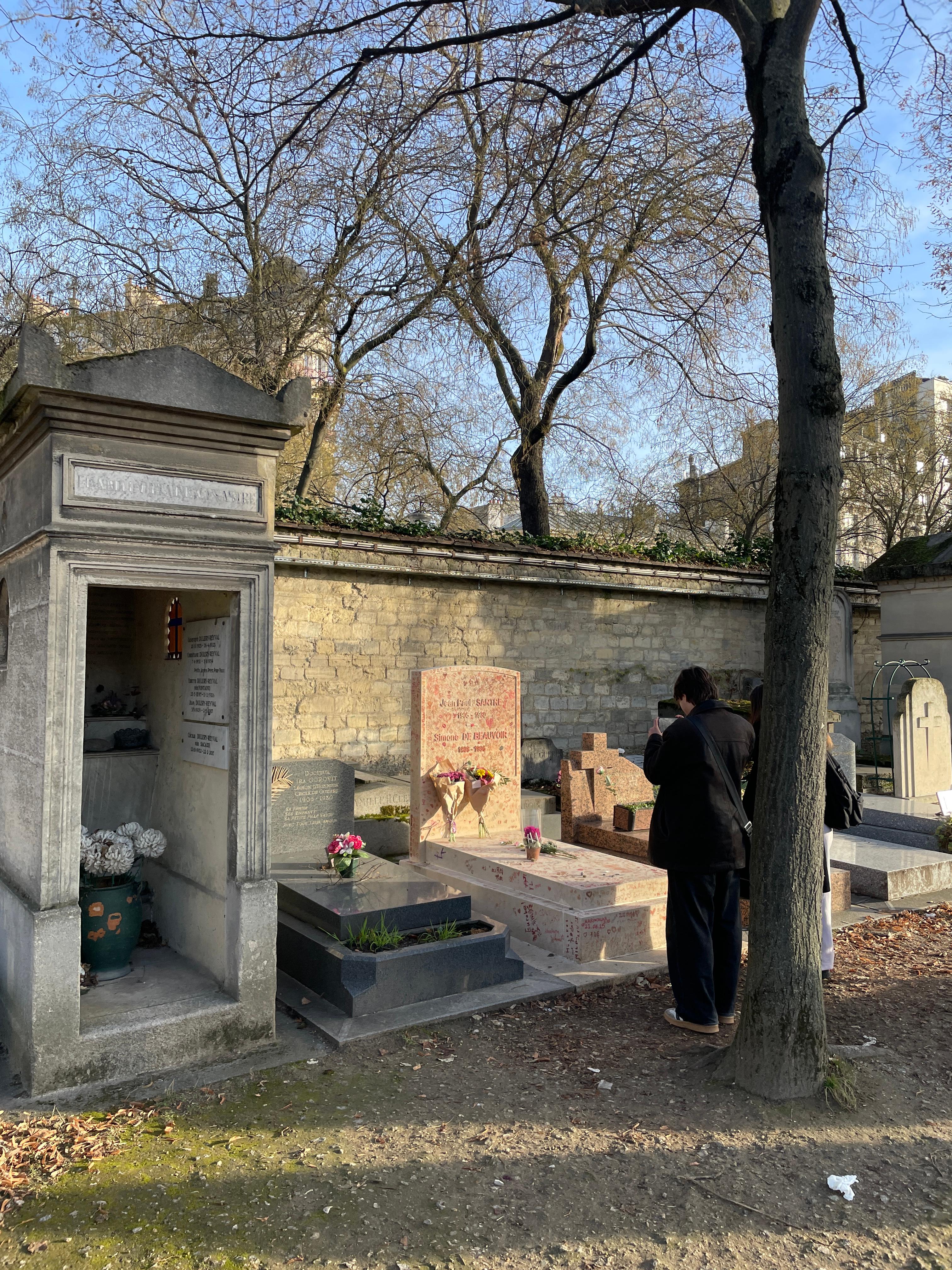 파리 몽파르나스 묘지, 사르트르와 시몬 드 보부아르
