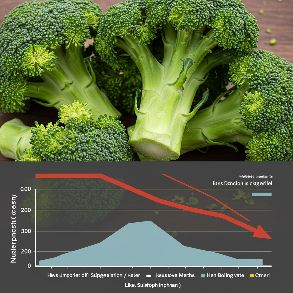 브로콜리 조리법별 영양소 손실률