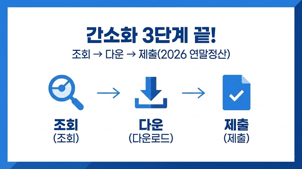2026 연말정산 간소화 서비스 이용방법: 자료 조회&rarr;다운&rarr;제출까지(PC&middot;모바일)