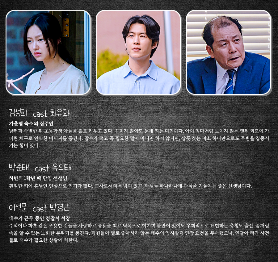 이토록 친밀한 배신자 등장인물
