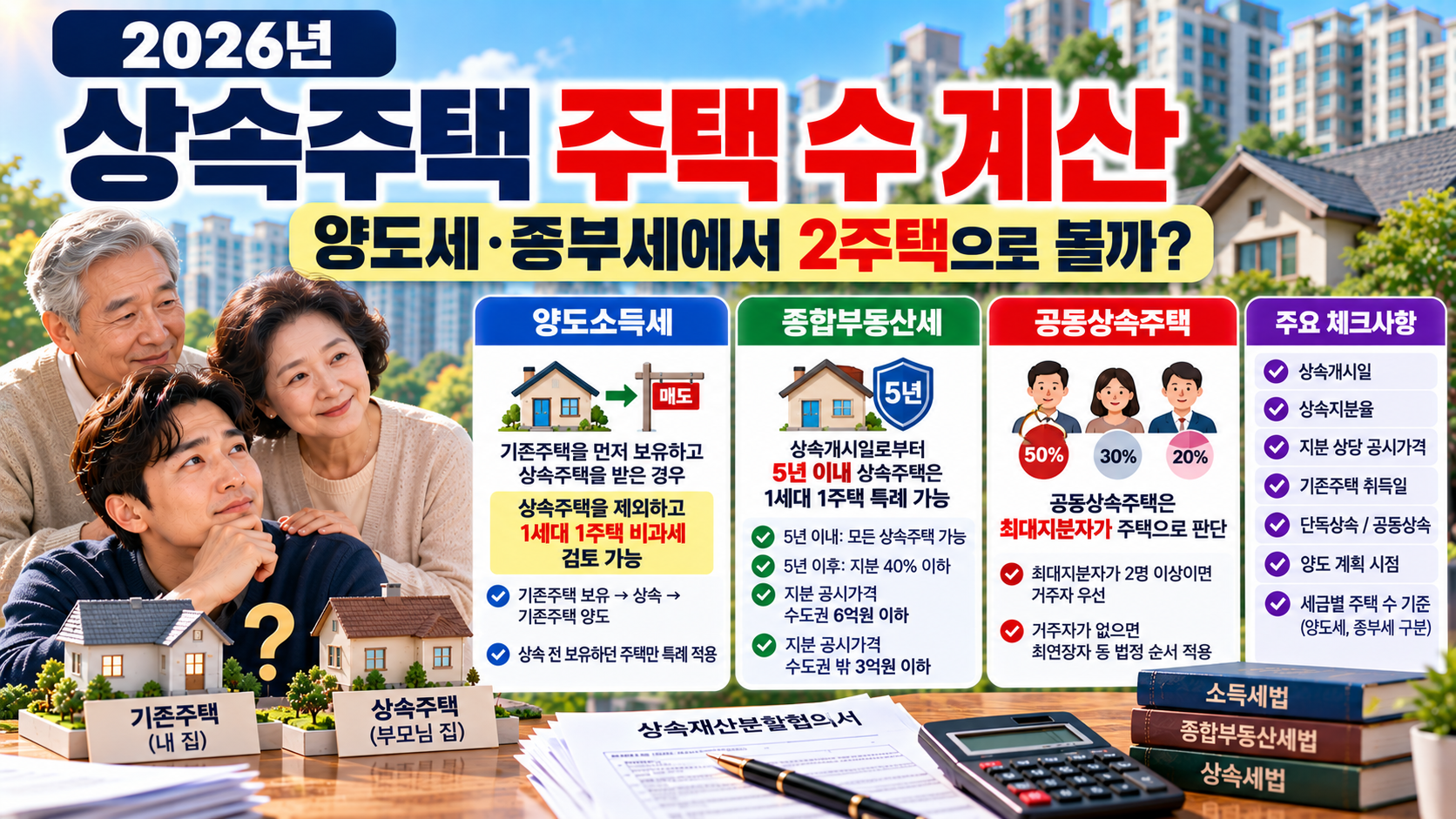 상속주택 주택 수 계산