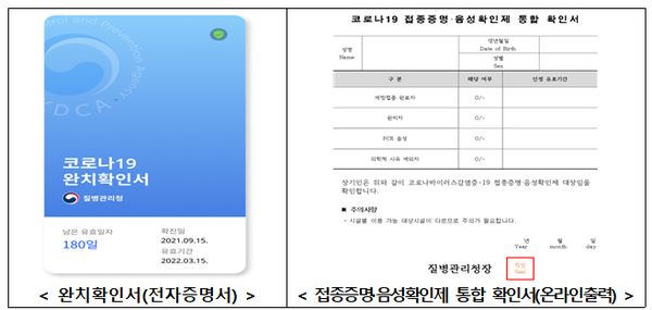 음성확인제 통합 확인서