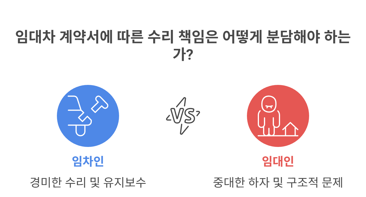임대차 계약서 특약이 있을 때, 수리 책임은?