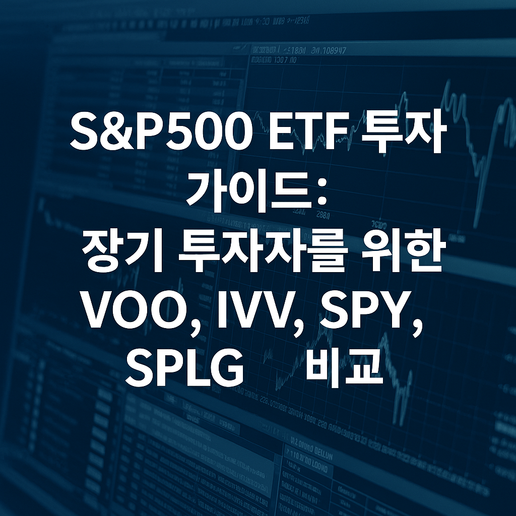 S&P500 ETF 투자 가이드: 장기 투자자를 위한 VOO, IVV, SPY, SPLG 비교