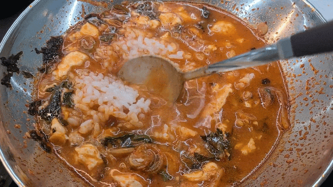 솔만두-순두부해장우동-밥-비비기