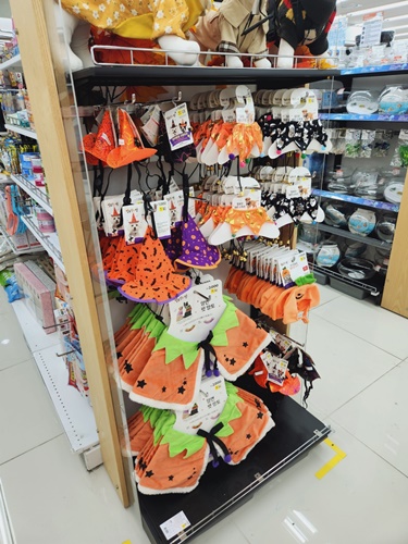 할로윈 용품 파티용품 풍선장식 마녀의상 망토 다이소