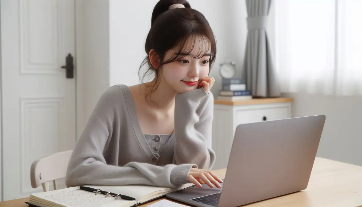 알트코인-도미넌스-차트-관계를-알아보는-여성의-모습